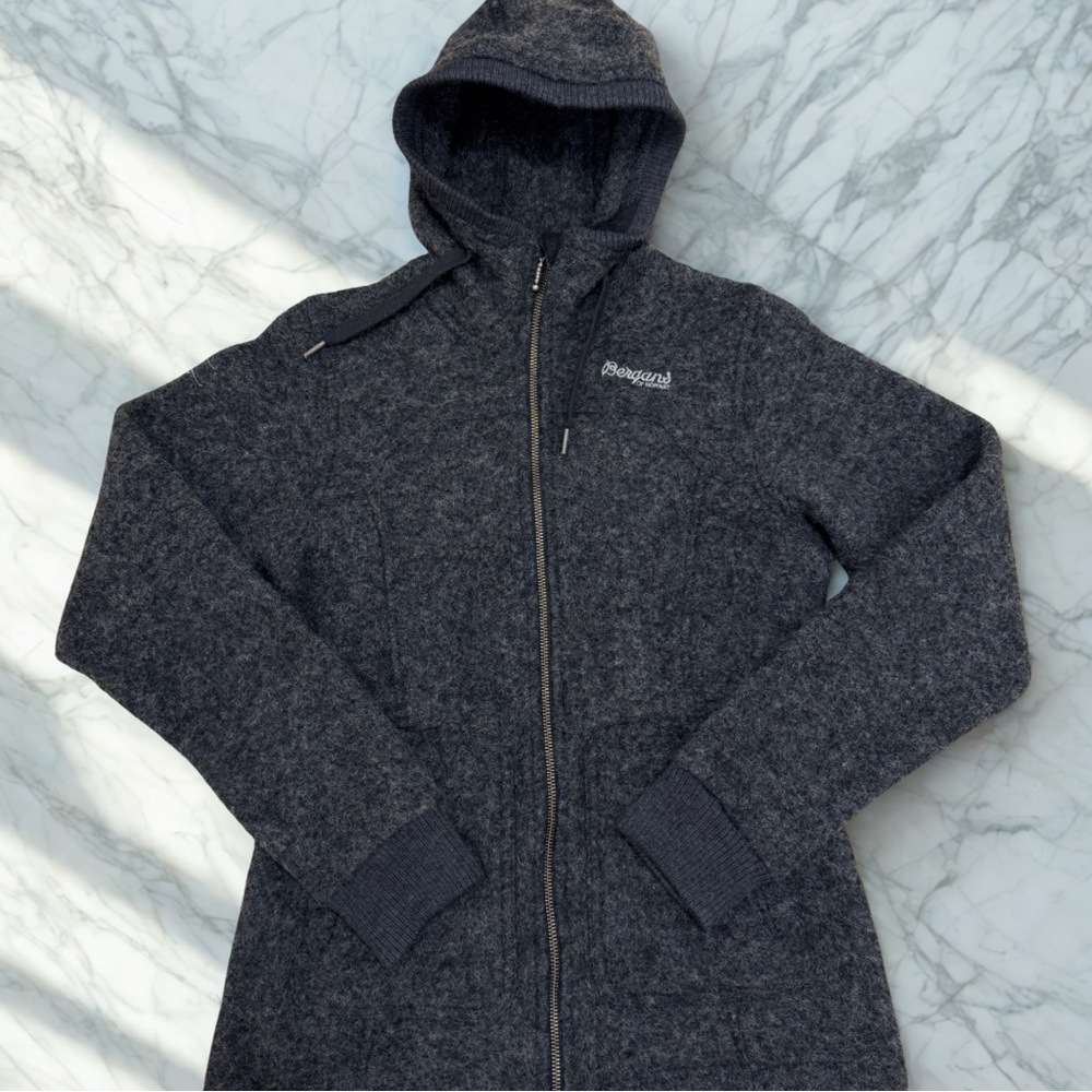 Bergans of Norway – 1903 Myrull Wool Zip Hoodie Jacket – Women’s Small – Gray